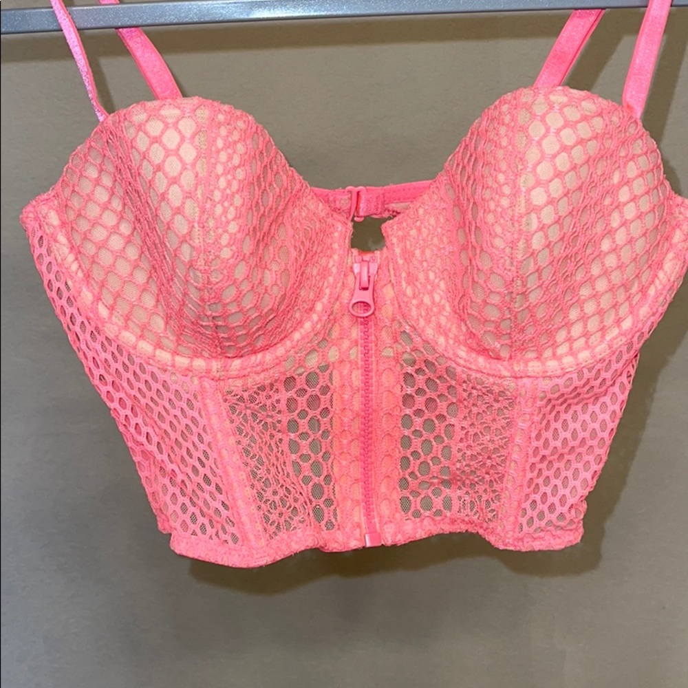 Victoria secret zip up corset